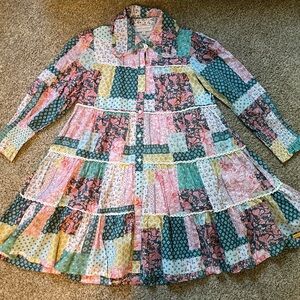 Simply Southern Floral Patchwork Blouse